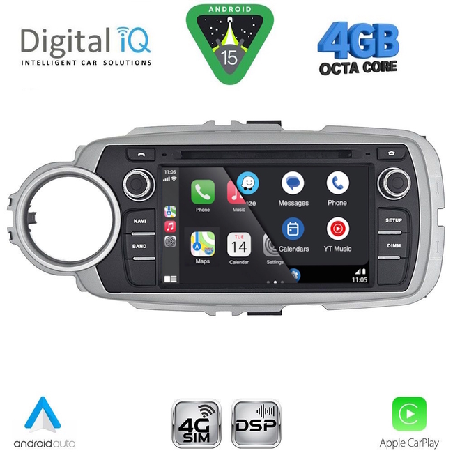 DIGITAL IQ BLG 430_CPA (7″ DECK) MULTIMEDIA OEM for TOYOTA YARIS mod. 2011-2020