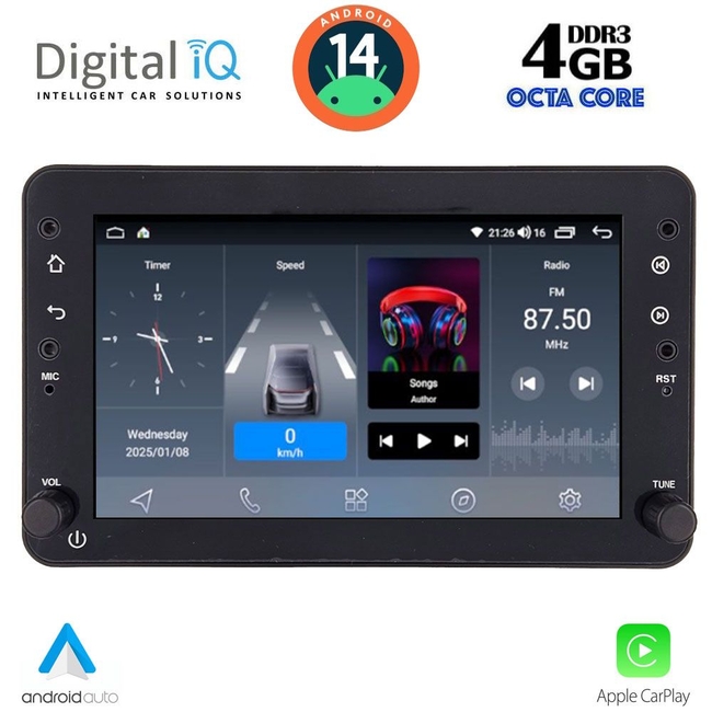 DIGITAL IQ BLG 459_CPA (7" DECK) MULTIMEDIA SYSTEM for ALFA ROMEO 159 – SPIDER – BRERA mod. 2004-2012