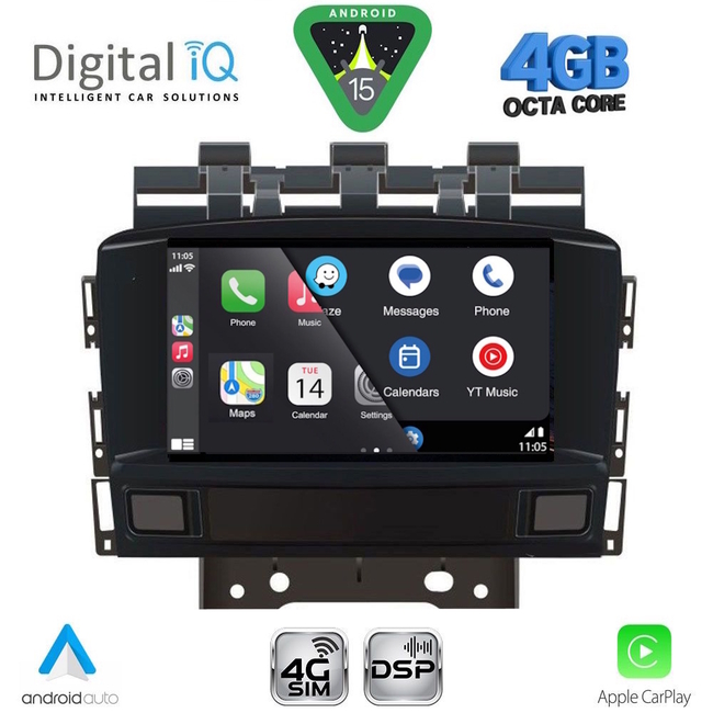 DIGITAL IQ BLG 472_CPA (7″ DECK) MULTIMEDIA OEM for OPEL ASTRA J mod. 2010-2016