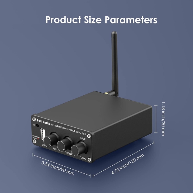 Fosi Audio BL20A Bluetooth USB Power Amplifier (6976136960515)