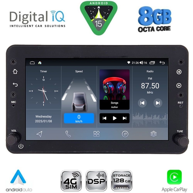 DIGITAL IQ BLM 759_CPA (7" DECK) MULTIMEDIA OEM for ALFA ROMEO 159 – SPIDER – BRERA mod. 2004-2012
