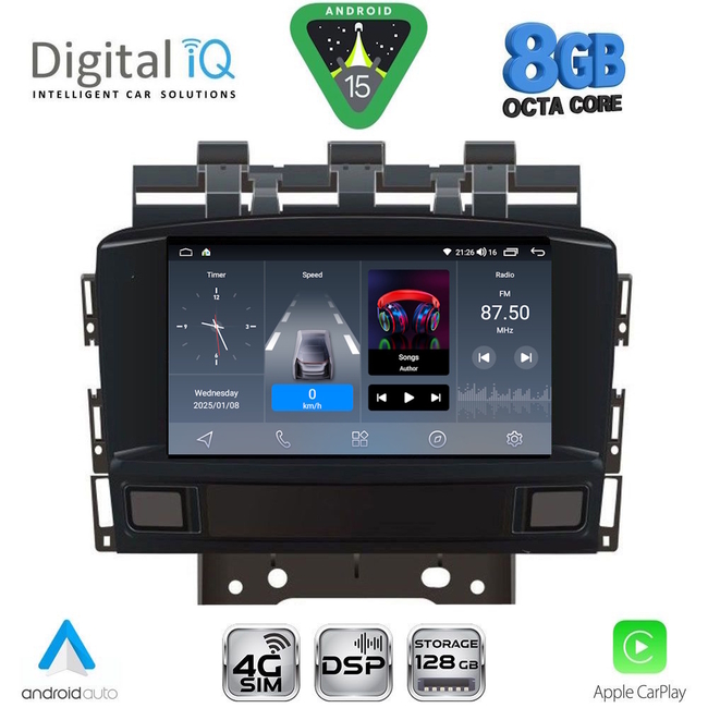 DIGITAL IQ BLG 472_CPA (7″ DECK) MULTIMEDIA OEM for OPEL ASTRA J mod. 2010-2016