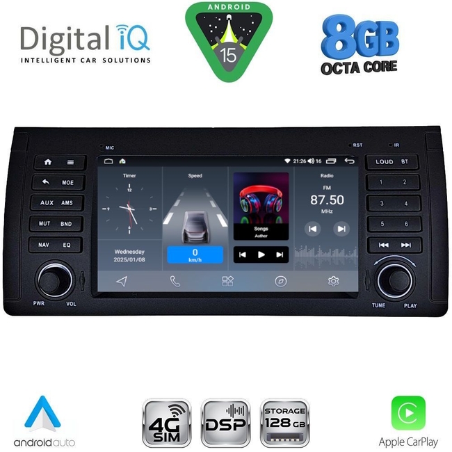 DIGITAL IQ BLM 785_CPA (7" DECK) MULTIMEDIA OEM for BMW S.5-X5 (E38-39-53) mod. 1998-2005