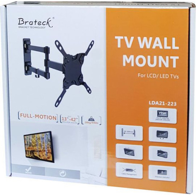 Brateck LDA21-223 βάση τοίχου για τηλεόραση 13'' - 42'' έως 20kg