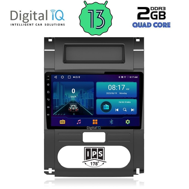 DIGITAL IQ BXB 1477_GPS (10inc) MULTIMEDIA TABLET for NISSAN XTRAIL mod. 2007-2013