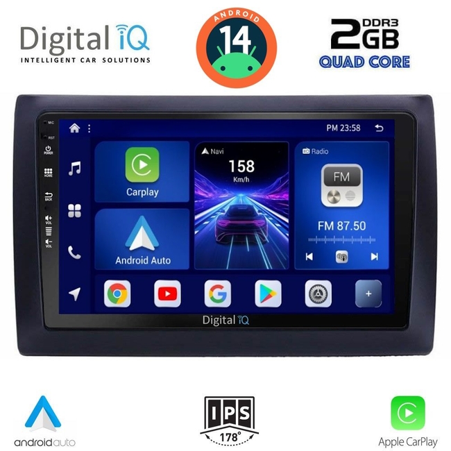 DIGITAL IQ BXC 3145_CPAA (9inc) MULTIMEDIA TABLET for FIAT STILO mod. 2001-2007