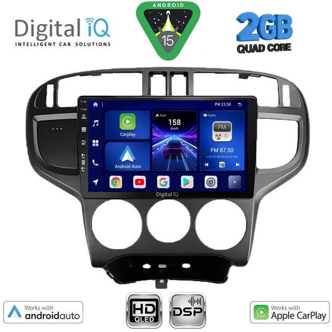 DIGITAL IQ BXC 3240_CPAA (9inc) MULTIMEDIA TABLET for HYUNDAI MATRIX mod. 2001-2010