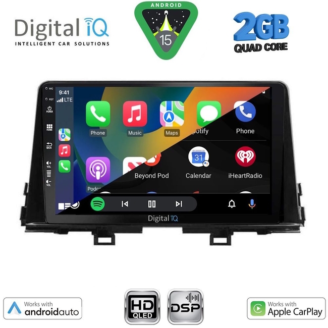 DIGITAL IQ BXC 3310_CPAA (9inc) MULTIMEDIA TABLET for KIA PICANTO mod. 2021-2026
