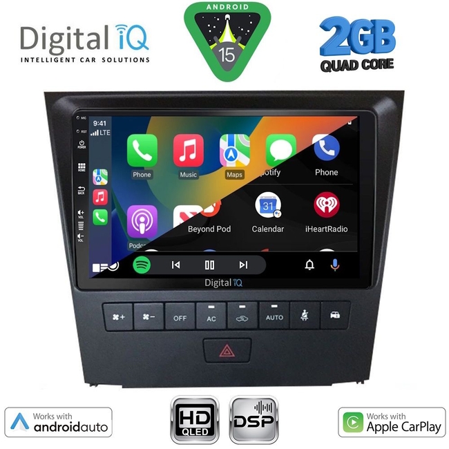 DIGITAL IQ BXC 3341_CPAA (9inc) MULTIMEDIA TABLET for LEXUS GS mod. 2004-2011