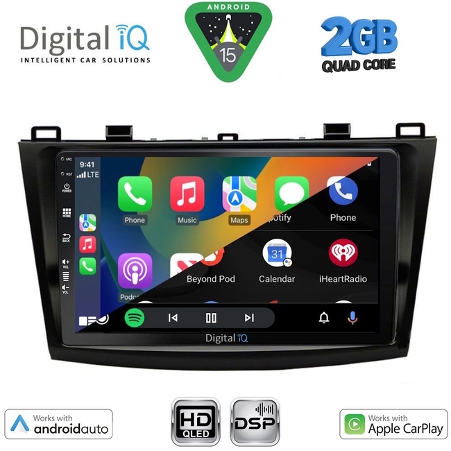 DIGITAL IQ BXC 3366_CPAA (9inc) MULTIMEDIA TABLET for MAZDA 3 mod. 2009-2014