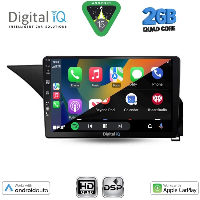 DIGITAL IQ BXC 3409_CPAA (10inc) MULTIMEDIA TABLET for MERCEDES E (W212) mod. 2009-2016
