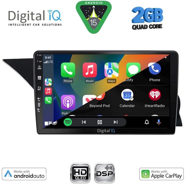 DIGITAL IQ BXC 3411_CPAA (NTG 4.0) (9inc) MULTIMEDIA TABLET for MERCEDES GLK (X204) mod. 2008-2012