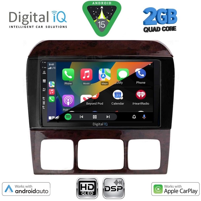 DIGITAL IQ BXC 3426_CPAA (9inc) MULTIMEDIA TABLET for MERCEDES S W220 mod. 1998-2005