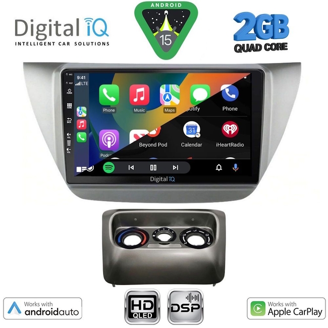 DIGITAL IQ BXC 3433_CPAA (9inc) MULTIMEDIA TABLET for MITSUBISHI LANCER mod. 2000-2007