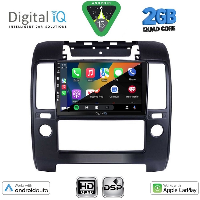 DIGITAL IQ BXC 3454_CPAA A/C (9inc) MULTIMEDIA TABLET for NISSAN NAVARA D40 mod. 2006-2011 με A/C