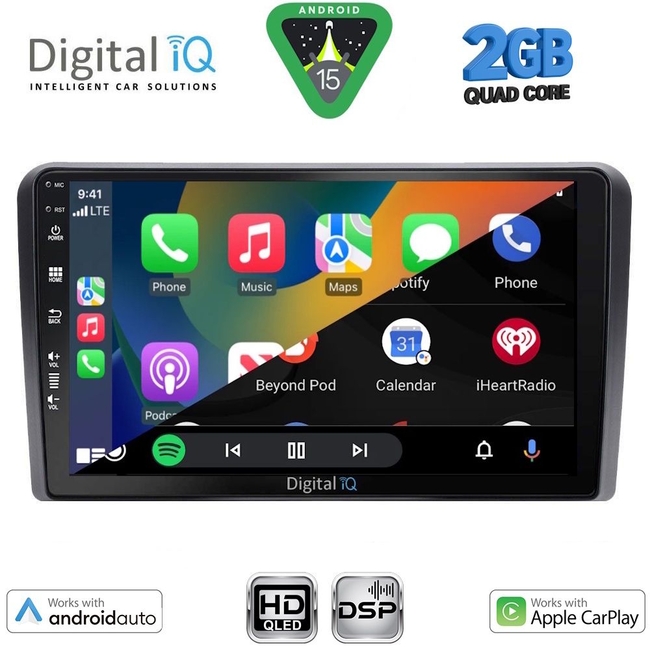 DIGITAL IQ BXC 3454_CPAA CLIMA (9inc) MULTIMEDIA TABLET for NISSAN NAVARA D40 mod. 2006-2011 με CLIMA