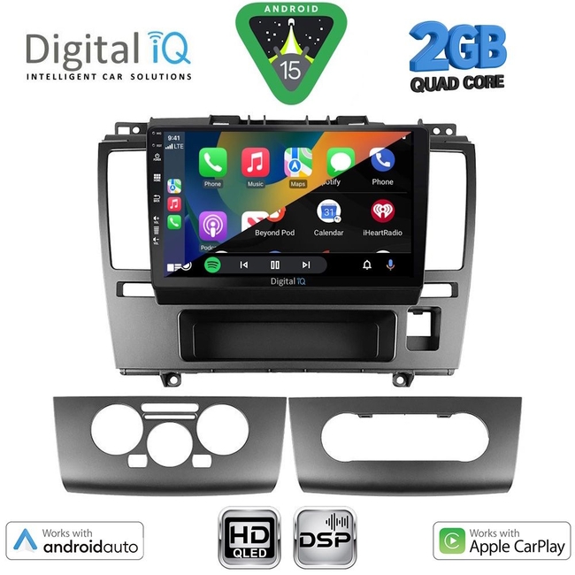 DIGITAL IQ BXC 3465_CPAA (9inc) MULTIMEDIA TABLET for NISSAN TIDA mod. 2004-2013