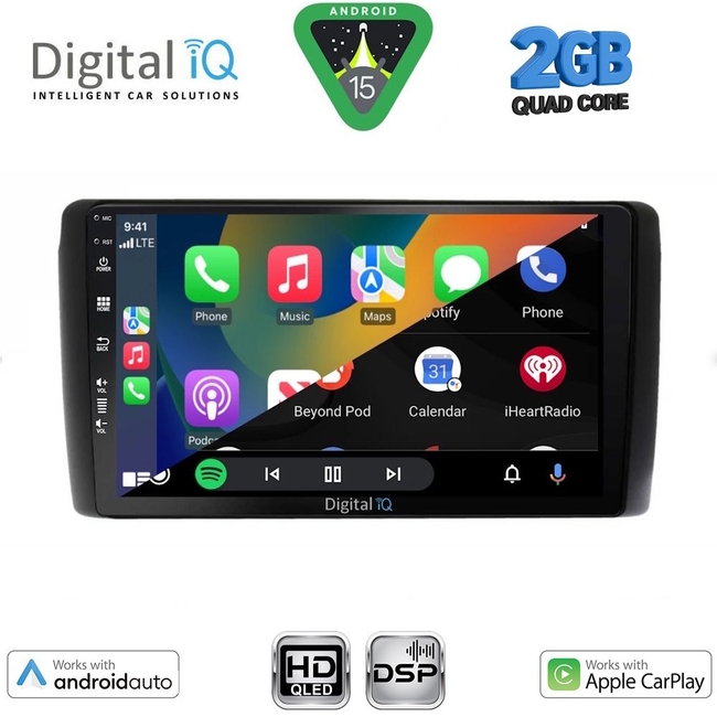 DIGITAL IQ BXC 3472_CPAA (9inc) MULTIMEDIA TABLET for NISSAN LEAF mod. 2009-2017