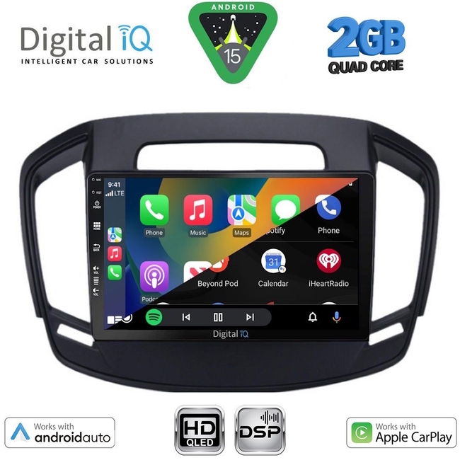 DIGITAL IQ BXC 3492_CPAA (9inc) MULTIMEDIA TABLET for OPEL INSIGNIA mod.2014-2017