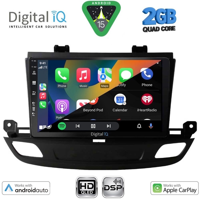 DIGITAL IQ BXC 3493_CPAA (9inc) MULTIMEDIA TABLET for OPEL INSIGNIA mod.2018-2024