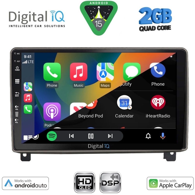 DIGITAL IQ BXC 3517_CPAA (9inc) MULTIMEDIA TABLET for PEUGEOT 407 mod. 2004-2011