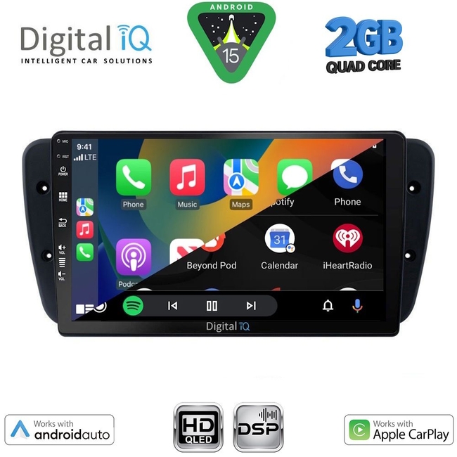 DIGITAL IQ BXC 3571_CPAA (9inc) MULTIMEDIA TABLET for SEAT IBIZA mod. 2008-2015