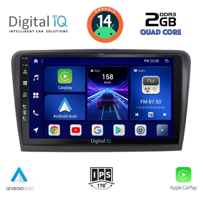 DIGITAL IQ BXC 3601_CPAA (9inc) MULTIMEDIA TABLET for SKODA RAPID  mod. 2012&gt;
