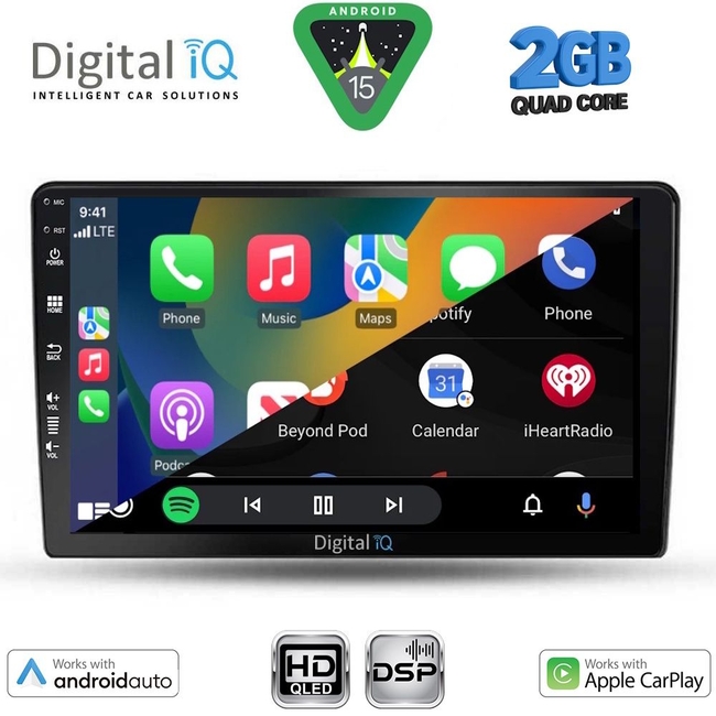 DIGITAL IQ BXC 3656_CPAA (9inc) MULTIMEDIA TABLET for SSANGYONG REXTON mod. 2002-2006