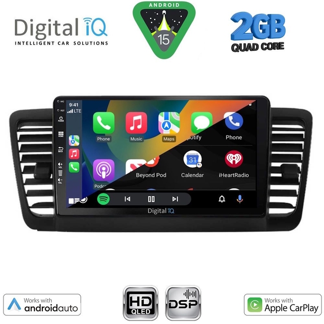 DIGITAL IQ BXC 3665_CPAA (9inc) MULTIMEDIA TABLET for SUBARU LEGACY – OUTBACK mod. 2002-2008