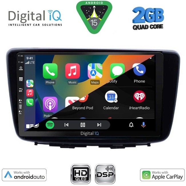 DIGITAL IQ BXC 3672_CPAA (9inc) MULTIMEDIA TABLET for SUZUKI BALENO mod. 2016-2022