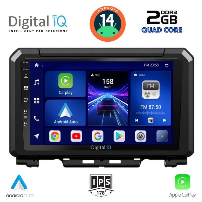 DIGITAL IQ BXC 3679_CPAA (9inc) MULTIMEDIA TABLET for SUZUKI JIMNY mod. 2017&gt;