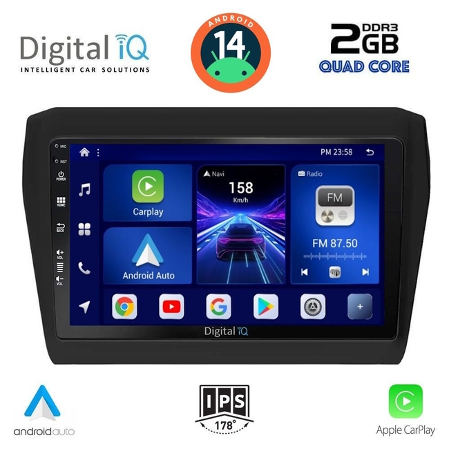 DIGITAL IQ BXC 3686_CPAA (9inc) MULTIMEDIA TABLET for SUZUKI SWIFT mod. 2017&gt;