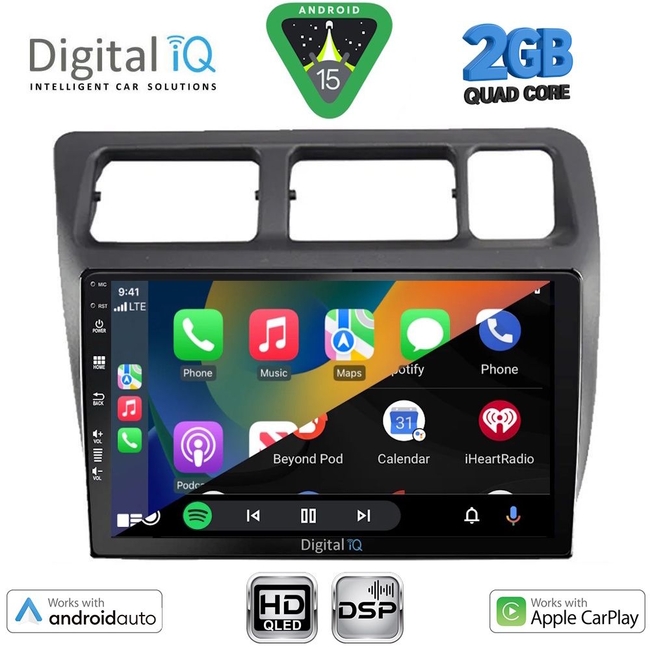 DIGITAL IQ BXC 3710_CPAA (9inc) MULTIMEDIA TABLET for TOYOTA COROLLA mod. 1992-1997