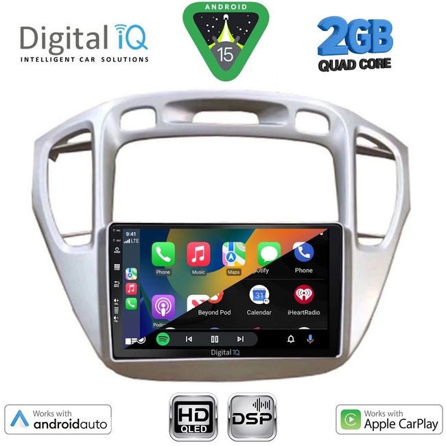 DIGITAL IQ BXC 3718_CPAA (9inc) MULTIMEDIA TABLET for TOYOTA HIGHLANDER mod. 2002-2009