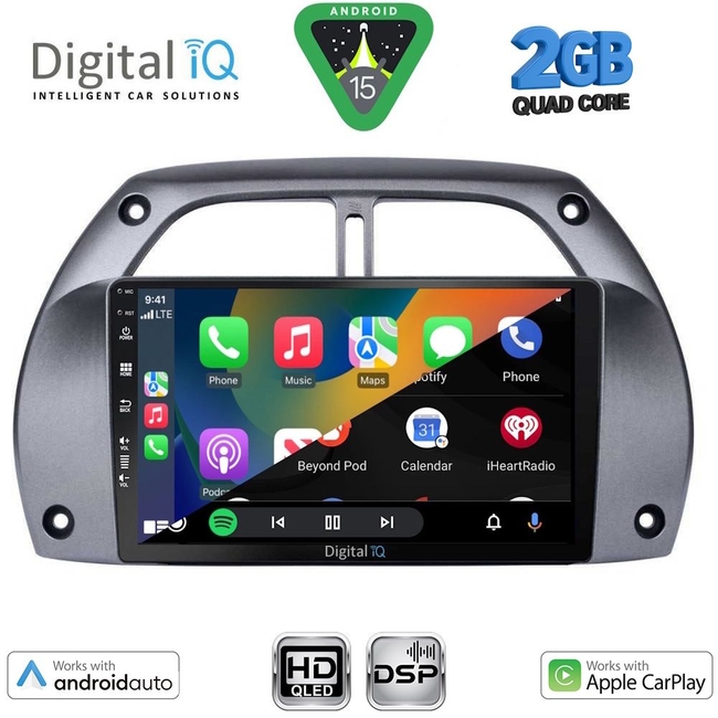 DIGITAL IQ BXC 3730_CPAA A/C (9inc) MULTIMEDIA TABLET for TOYOTA RAV 4 mod. 2000-2006