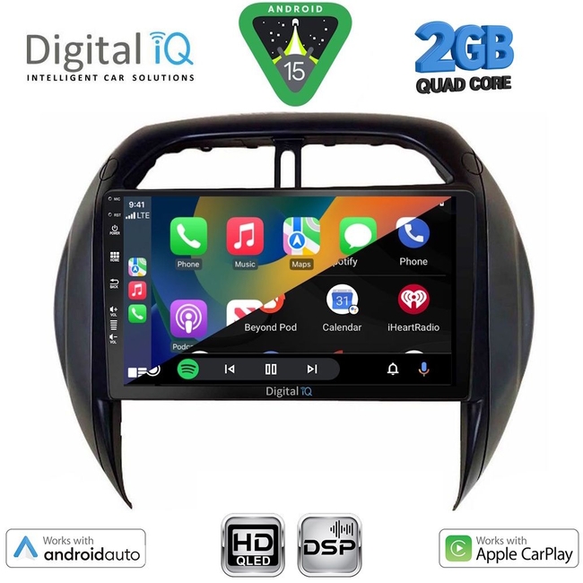 DIGITAL IQ BXC 3730_CPAA CLIMA (9inc) MULTIMEDIA TABLET for TOYOTA RAV 4 mod. 2000-2006