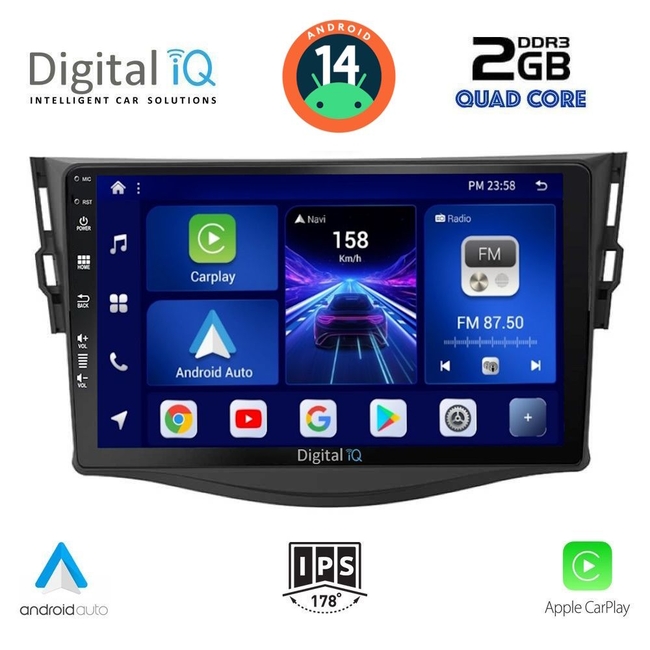 DIGITAL IQ BXC 3731_CPAA (9inc) MULTIMEDIA MULTIMEDIA TABLET for TOYOTA RAV 4 mod. 2006-2012
