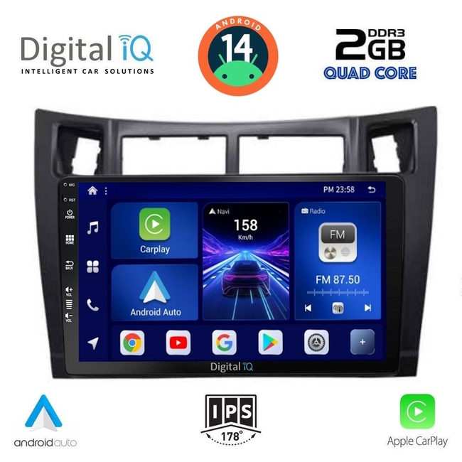 DIGITAL IQ BXC 3736_CPAA (9inc) MULTIMEDIA TABLET for TOYOTA YARIS mod. 2006-2011