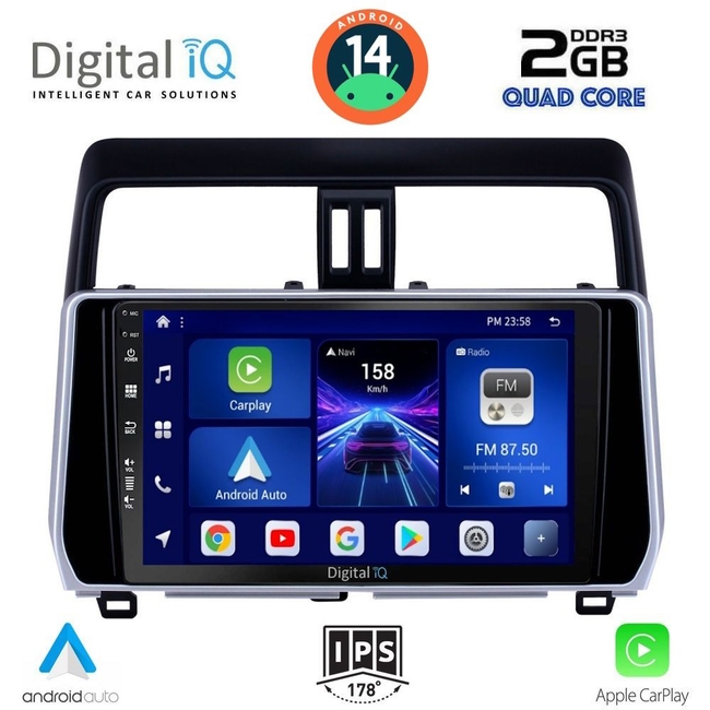 DIGITAL IQ BXC 3739_CPAA (10inc) MULTIMEDIA TABLET for TOYOTA LAND CRUISER mod. 2019&gt;