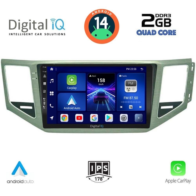 DIGITAL IQ BXC 3745_CPAA (10inc) MULTIMEDIA TABLET for VW GOLF SPORTSVAN mod. 2014>