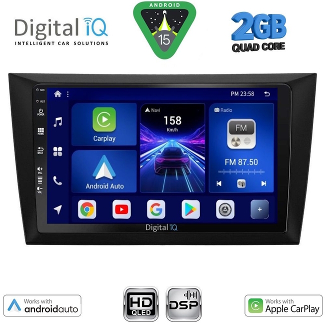 DIGITAL IQ BXC 3746_CPAA (9inc) MULTIMEDIA TABLET for GOLF 6 mod. 2009-2012