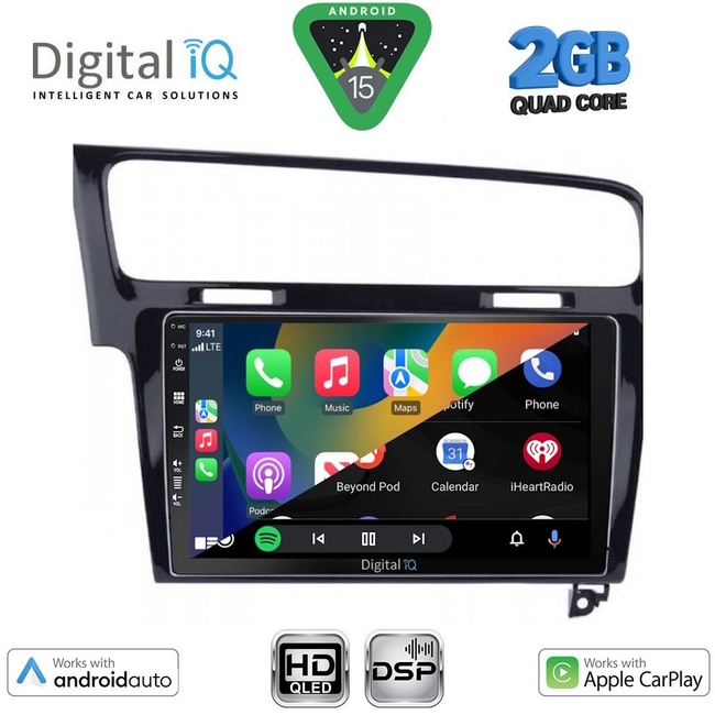 DIGITAL IQ BXC 3747BL_CPAA (10inc) MULTIMEDIA TABLET for VW GOLF 7 mod. 2013-2020