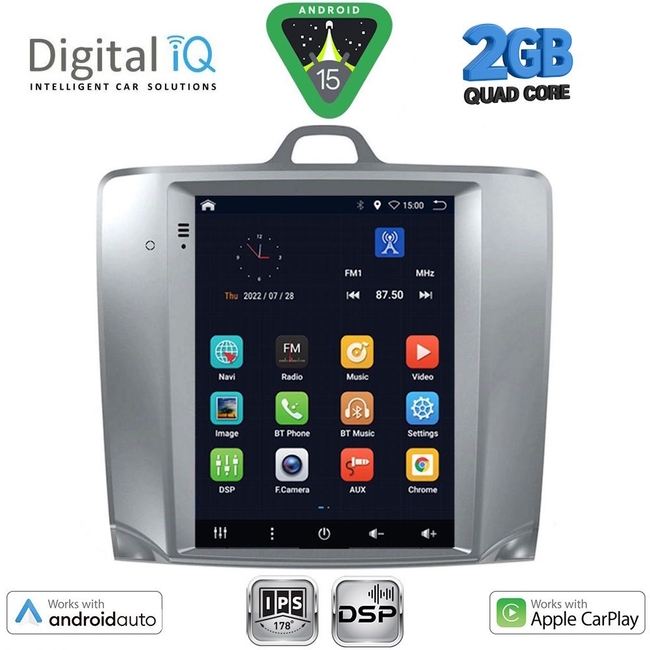 DIGITAL IQ BXC 3956_CPAA TESLA STYLE for FORD FOCUS mod. 2004-2011