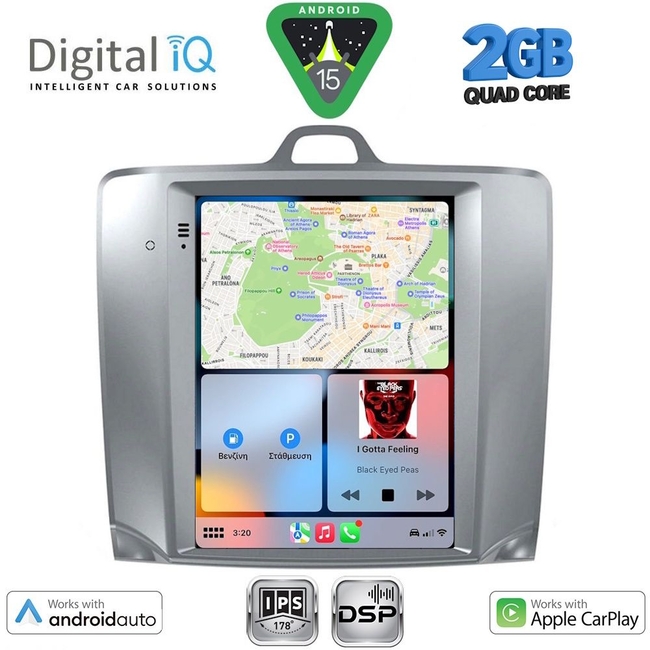 DIGITAL IQ BXC 3956_CPAA TESLA STYLE for FORD FOCUS mod. 2004-2011