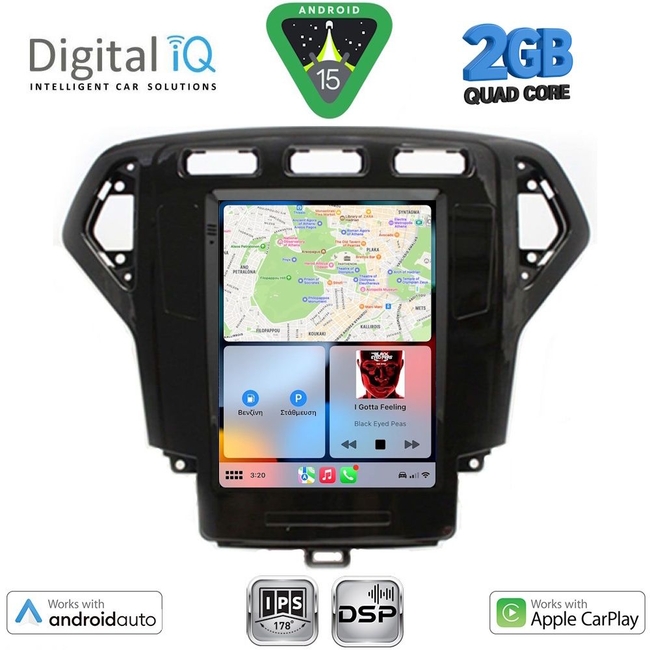 DIGITAL IQ BXC 3957_CPAA TESLA STYLE for FORD MONDEO mod. 2007-2010