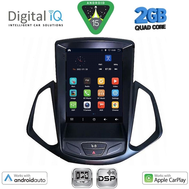 DIGITAL IQ BXC 3966_CPAA TESLA STYLE  for FORD ECOSPORT mod. 2012-2018