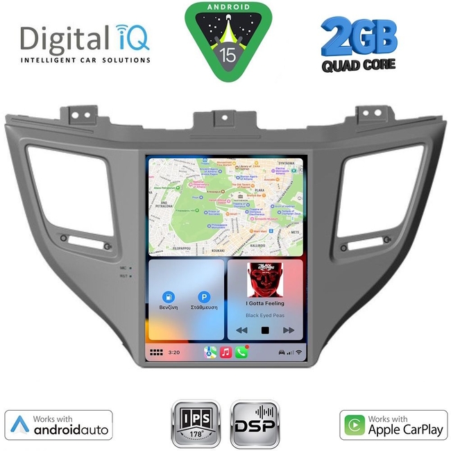 DIGITAL IQ BXC 3997_CPAA TESLA STYLE for HYUNDAI TUCSON mod. 2015-2019