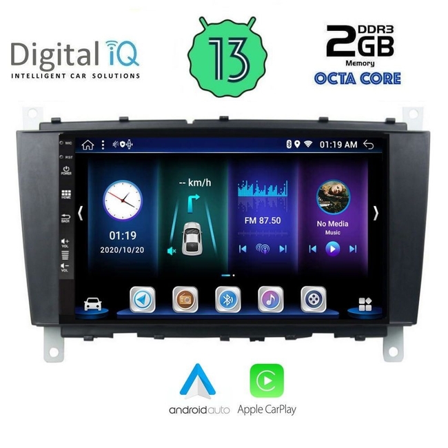 DIGITAL IQ BXE 5403_CPA (8inc) MULTIMEDIA TABLET for MERCEDES C – CLK (W203-209) mod. 2004-2008