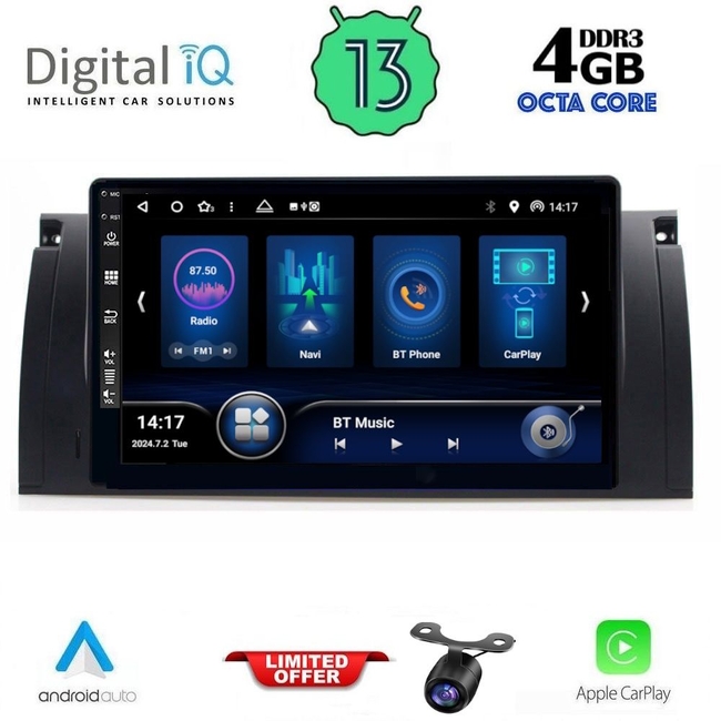 DIQ BXD 6045_CPA (9inc) MULTIMEDIA TABLET for BMW Series 5 (E39) mod. 1997-2005 | X5 (E53) mod. 1999-2006