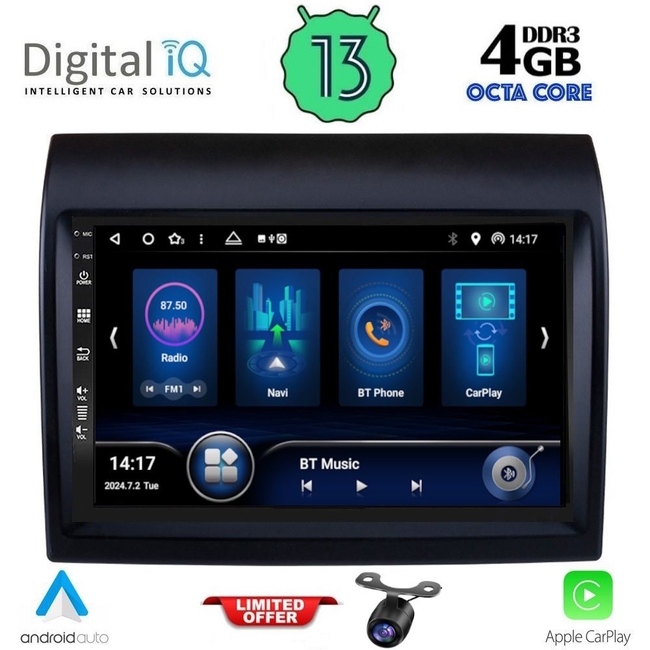 DIQ BXD 6141_CPA (9inc) MULTIMEDIA TABLET for FIAT DUCATO – CITROEN JUMPER – PEUGEOT BOXER mod. 2011-2021